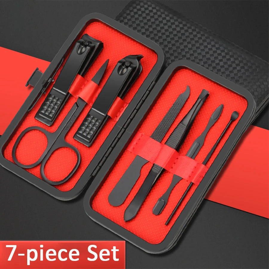 7/10/12/18/20/24PCS Professional Manicure Stainless Steel Set