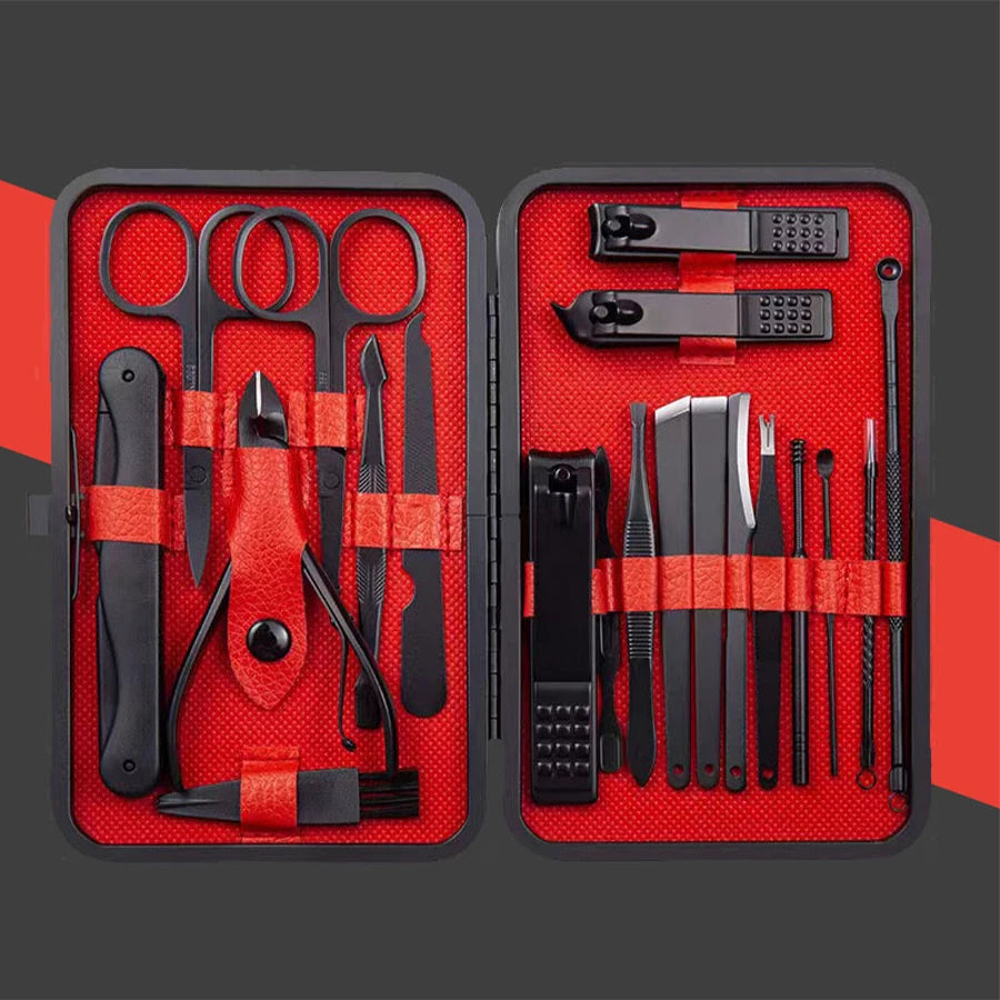 7/10/12/18/20/24PCS Professional Manicure Stainless Steel Set