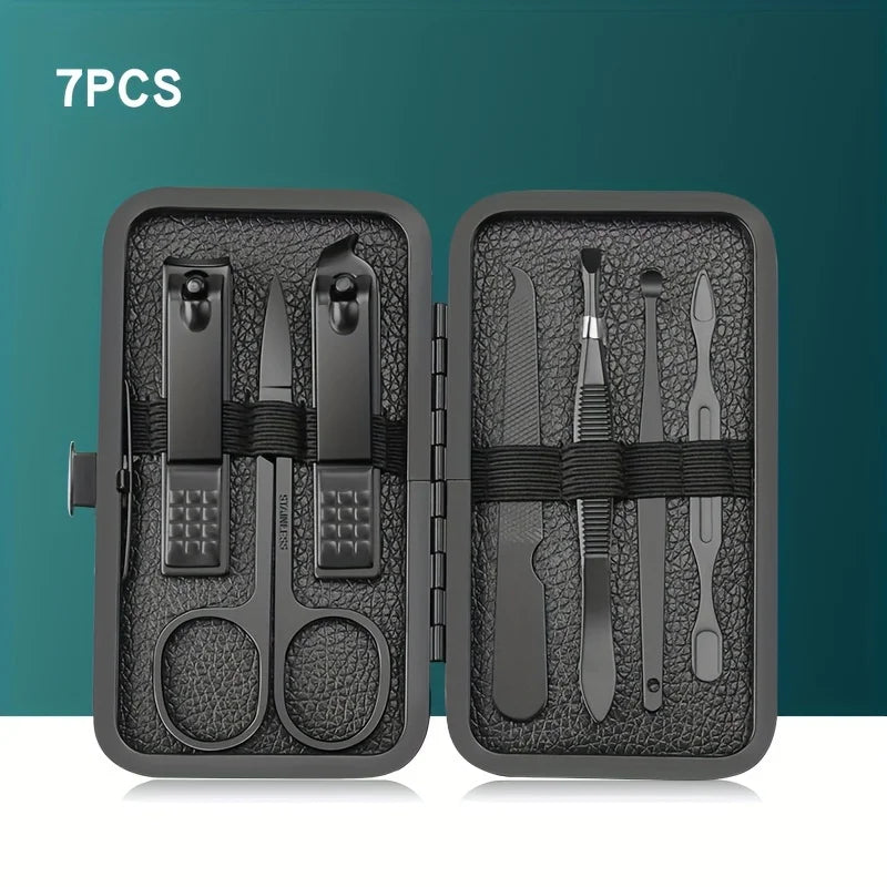 7/10/12/18/20/24PCS Professional Manicure Stainless Steel Set