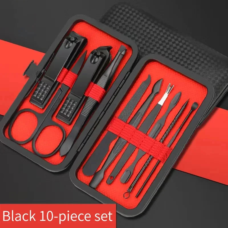 7/10/12/18/20/24PCS Professional Manicure Stainless Steel Set