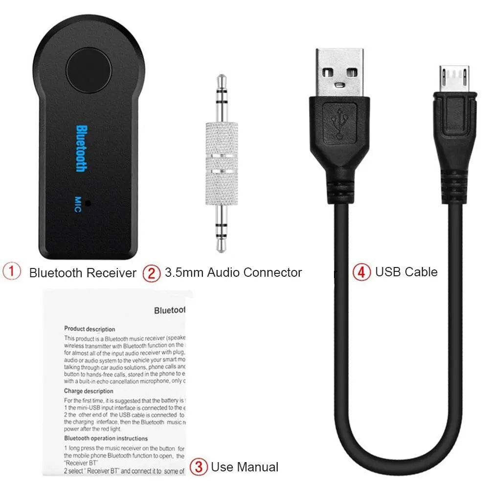 5.0 Bluetooth Audio Receiver (3.5mm AUX)