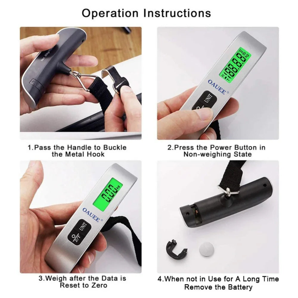 OAUEE x B-Vets Portable Digital Luggage Scale
