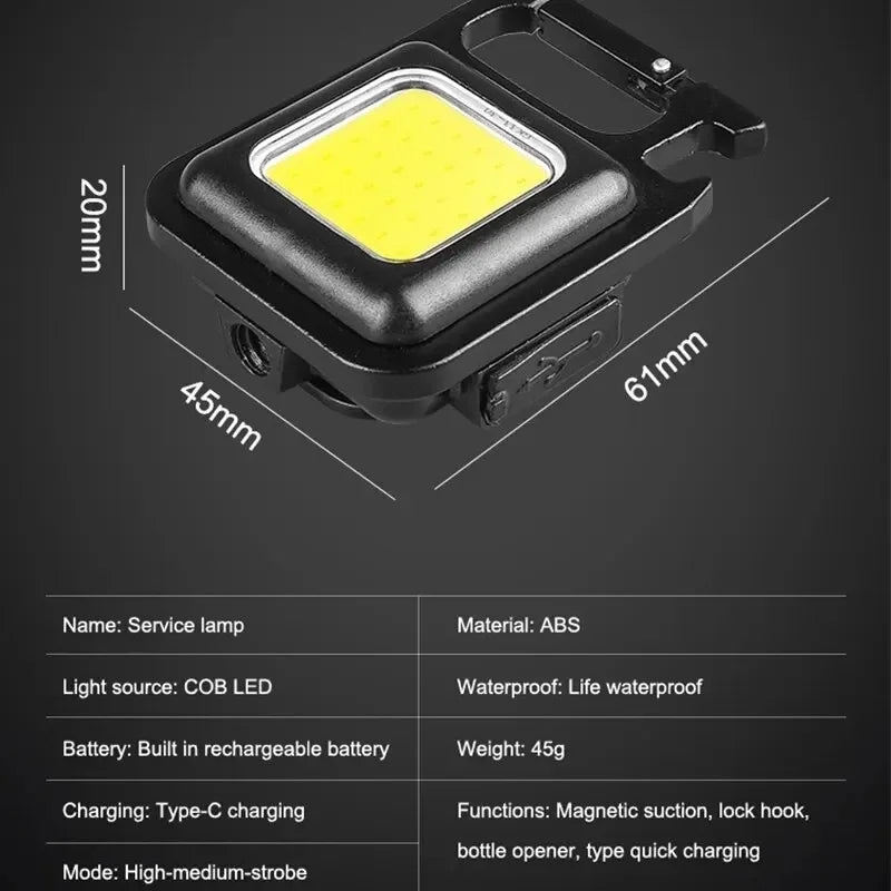 SMARTER x B-Vets Mini Portable COB Flashlight
