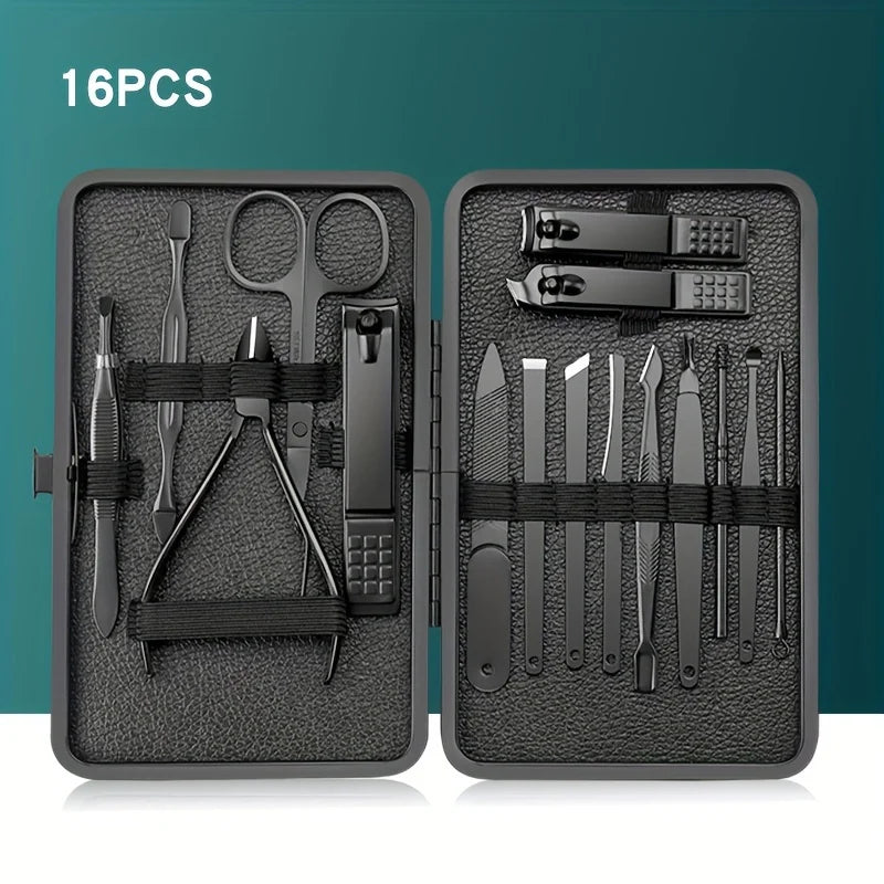 7/10/12/18/20/24PCS Professional Manicure Stainless Steel Set