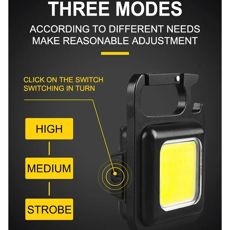 SMARTER x B-Vets Mini Portable COB Flashlight