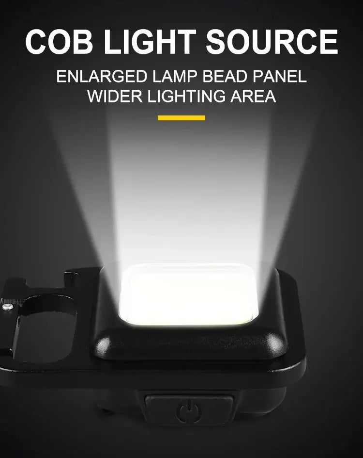 SMARTER x B-Vets Mini Portable COB Flashlight