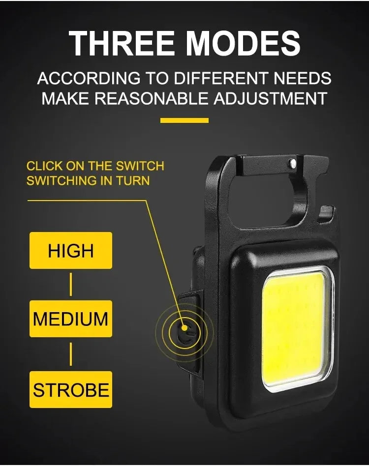 SMARTER x B-Vets Mini Portable COB Flashlight