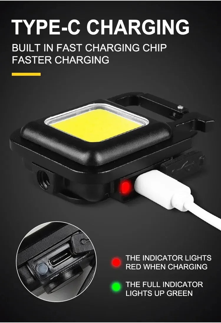 SMARTER x B-Vets Mini Portable COB Flashlight