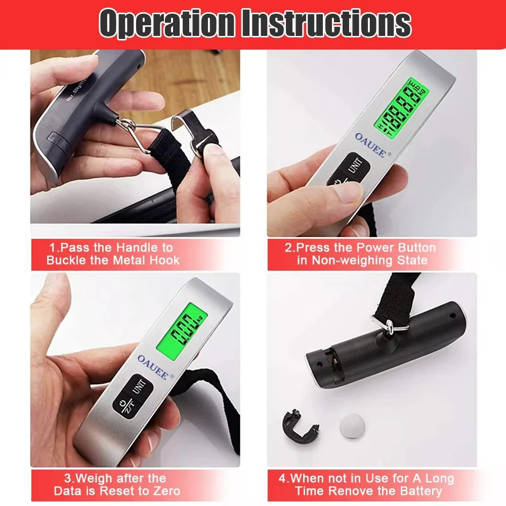 OAUEE x B-Vets Portable Digital Luggage Scale